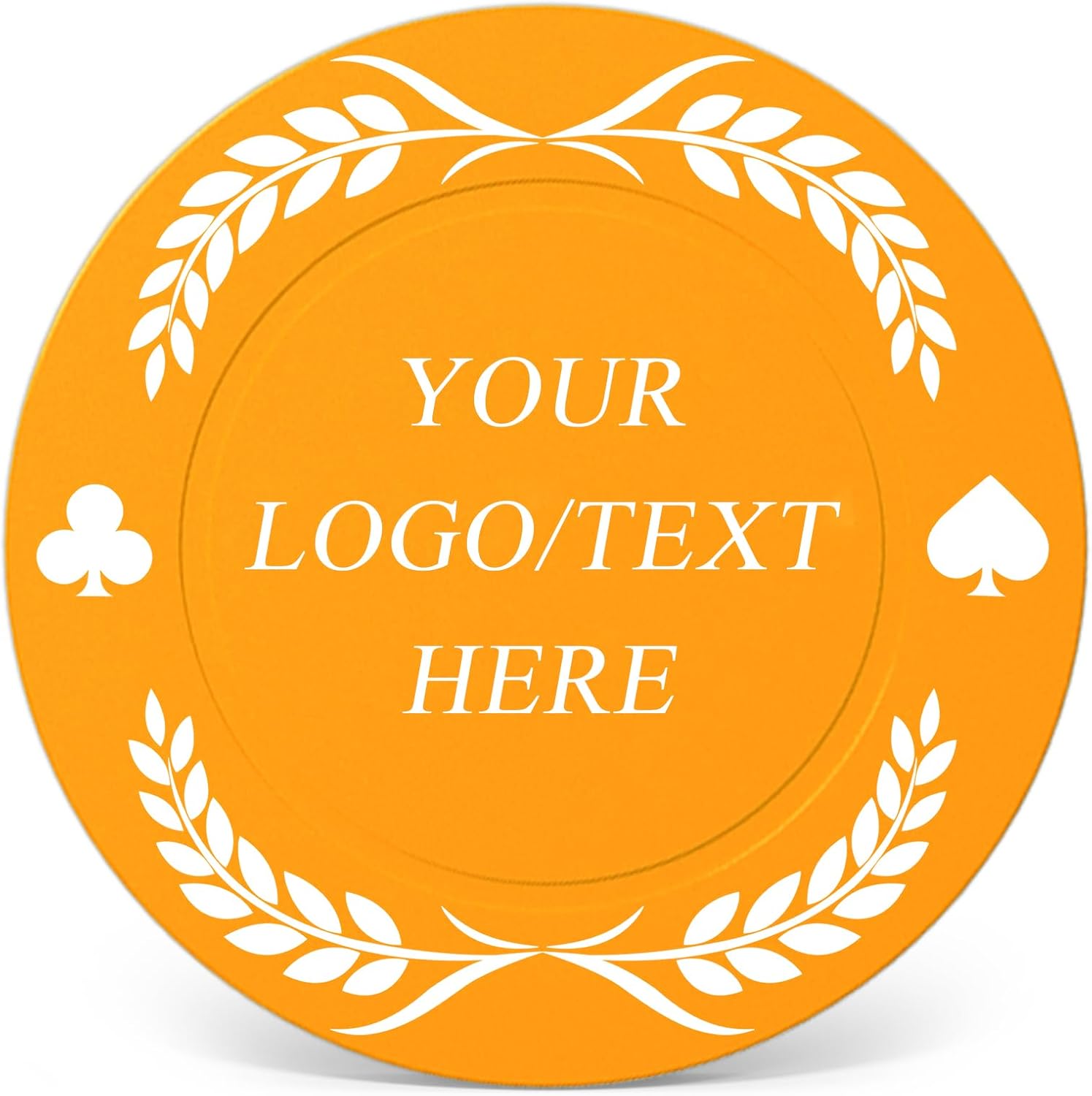 100 PCS Custom Plastic Poker Chips – Personalized Drink Tokens, Double-Sided Full Color Print, 9 Colors Custom Image or Text, Business Card Chips for Corporate Events, Bars & Promotions