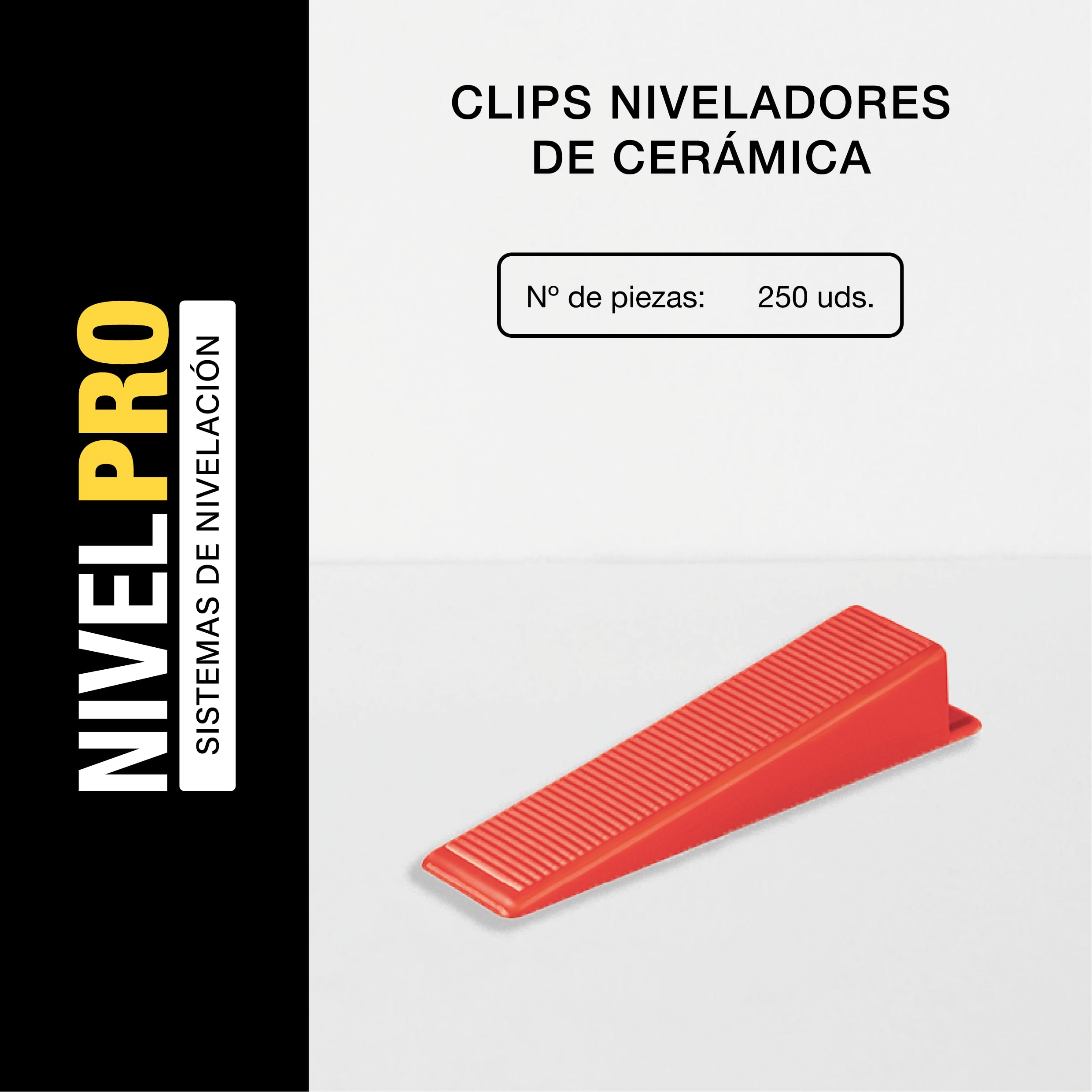 NIVELPRO Tile Leveling Clips 0.5mm, 1mm, 1.5mm, 2mm and 3mm, Packs of 250pcs, 1000pcs and 1500pcs, Tile Spacers - Image 2