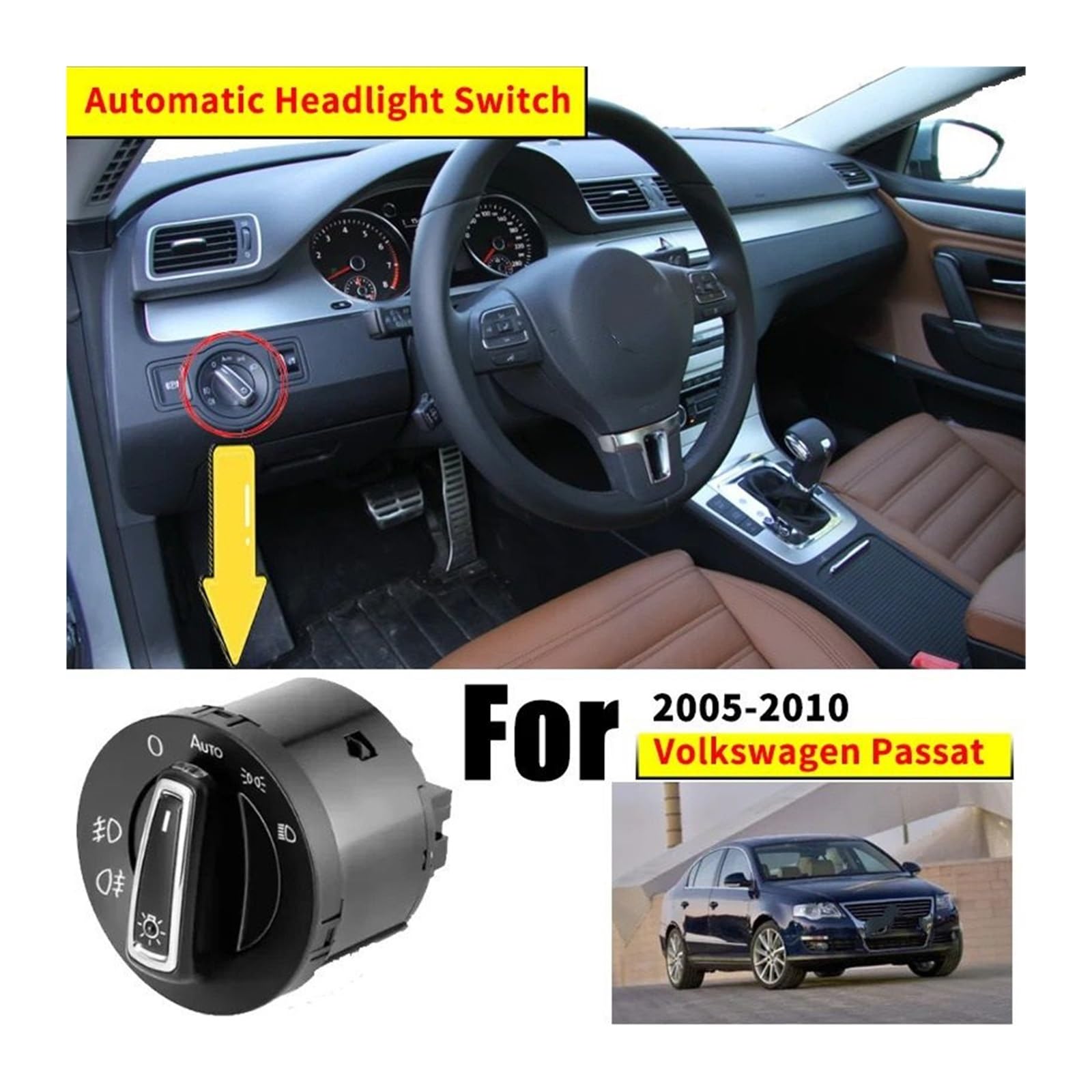 Headlight Head Lamp Switch,Fit For VW, Fit For Passat, B6 2005-2010 przełącznik aktywacji świateł przeciwmgielnych