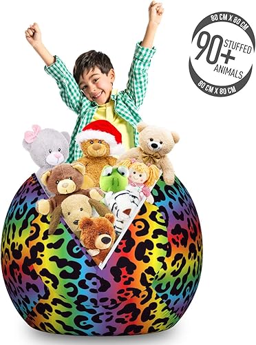 Miniatura 171 de Ambesonne Bolsa de juguetes de almacenamiento para perros, patrón con cachorros de raza pura, Bichon Pug Spitz Dachshund Poodle Shih Tzu, Rosa y