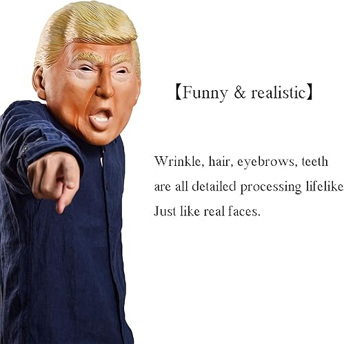 Miniatura 7 de ORHA Presidential Candidate Mask Trump  Biden Face Mask Halloween Headgear