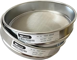 KimLab Economy Test Sieve #80 / 180Î¼m Mesh Size,304 Stainless Steel Wire Cloth, 8
