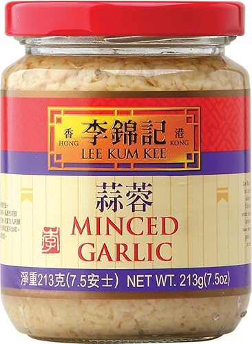 Lee Kum Kee picada Ajo Botella de vidrio, 7.5onzas (Pack de 12)