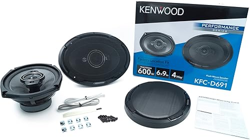 Miniatura 6 de Kenwood KFC-D691 - Altavoces de audio para automóvil de 6 x 9 pulgadas, 4 vías, 600 vatios de potencia máxima