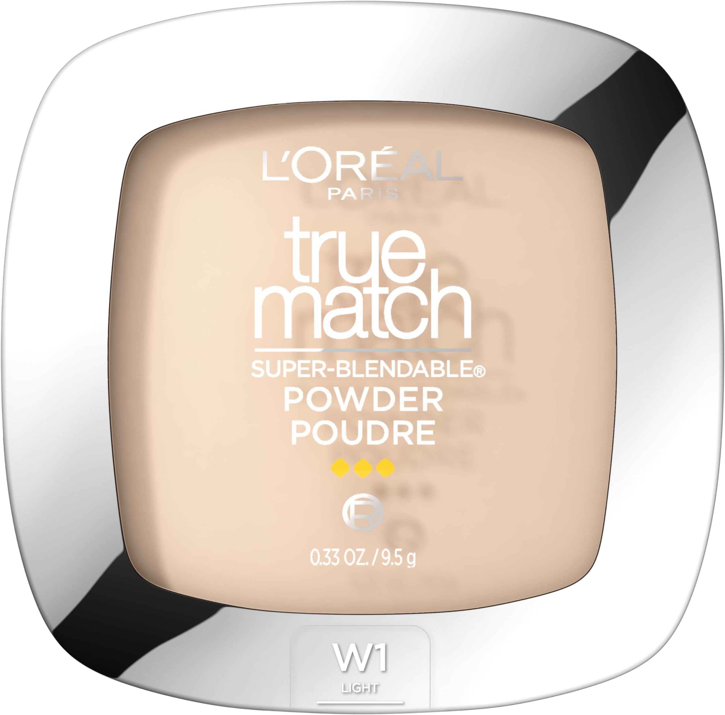 LโOrรฉal Paris True Match Super-Blendable Powder, W1 Porcelain (Warm) 0.33 Oz
