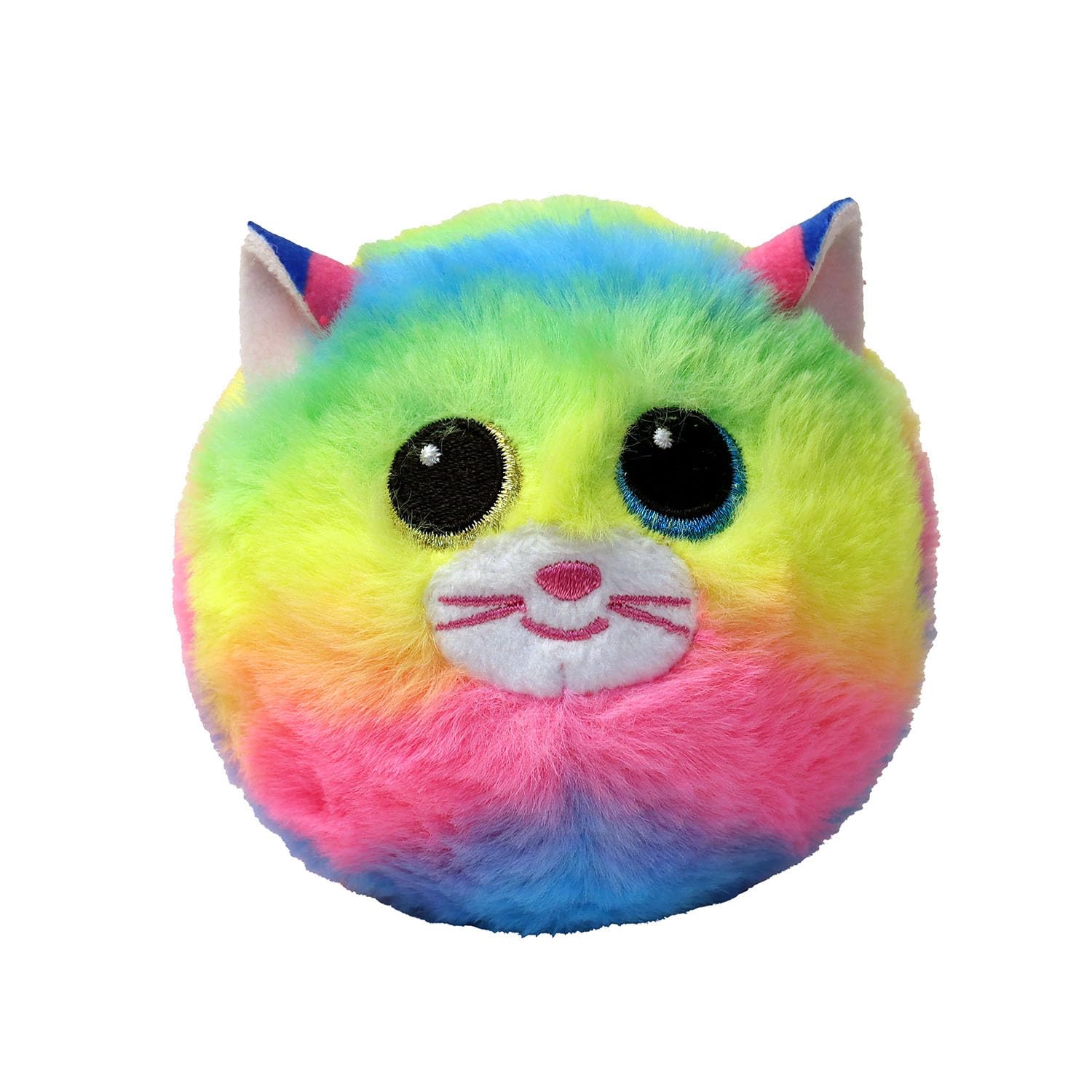 TY Beanie Bouncers - Gemma La Gattina Arcobaleno Con Occhioni Verdi E Azzurri, Peluche Rimbalzante Da Collezione, T83067