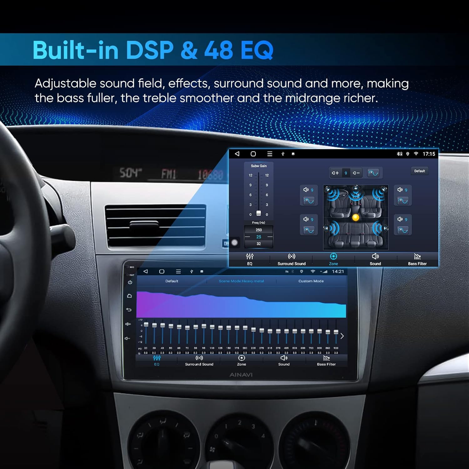 9 pulgadas Android 12 coche estéreo radio pantalla táctil unidad