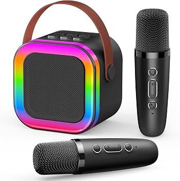 Dislocati Toys for 3-12 Year Old Boys Girls, Bluetooth Microphone for Kids Toys Age 3-9 Mini Karaoke Machine 2 Microphones Gifts for 3-12 Year Old Girls Boys Teenage Girls Gifts