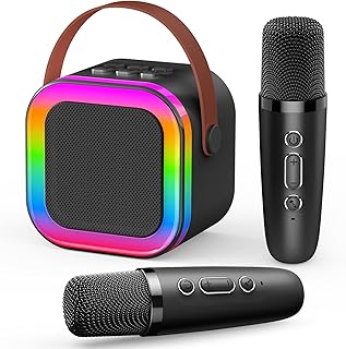 Dislocati Toys for 3-12 Year Old Boys Girls, Bluetooth Microphone for Kids Toys Age 3-9 Mini Karaoke Machine 2 Microphones…