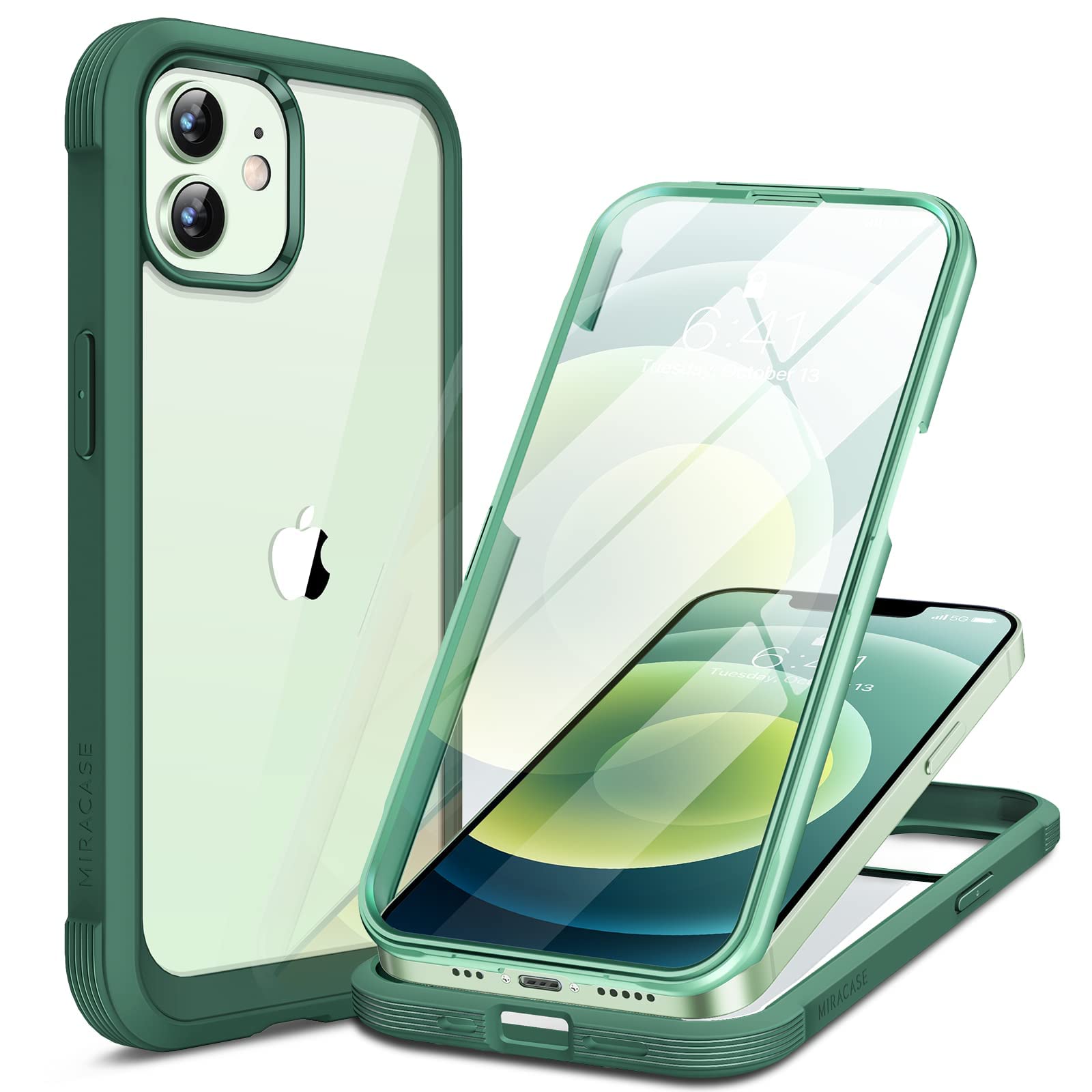 Miracase Magnetic Case for iPhone 17 Case, [Bubble Free] Built-in Glass Screen Protector+ [New Camera Control Button], Full Body Bumper Compatible with MagSafe, Drop Proof 17 Cover,6.3-inch (Black) — view 64