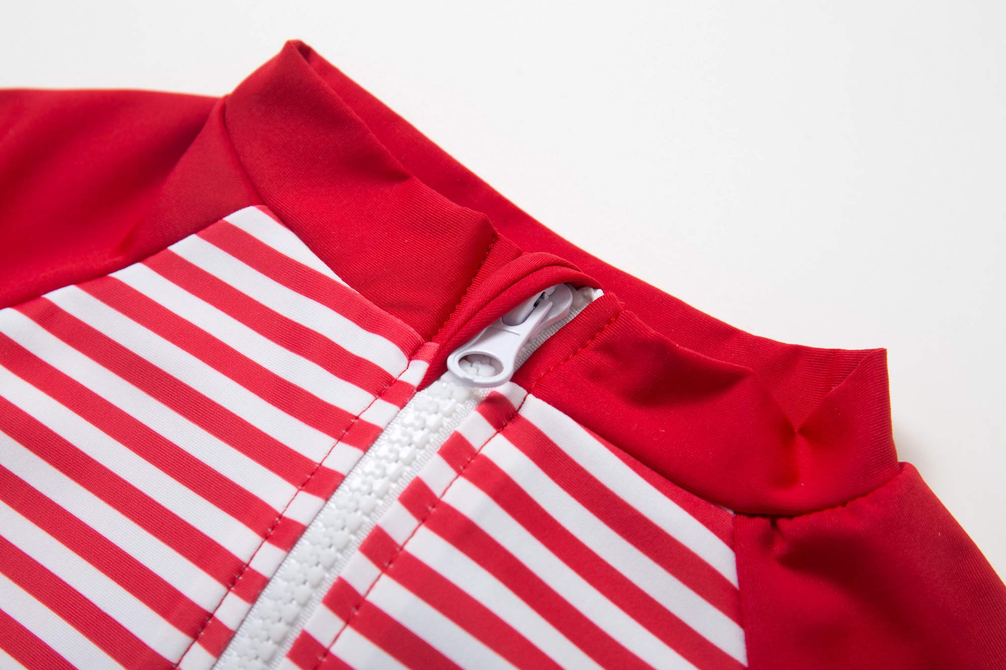 BONVERANO Bébé Maillot de Bain Une pièce à de 3/4 Manches résistant pour bébés Filles Protection UV 50+
