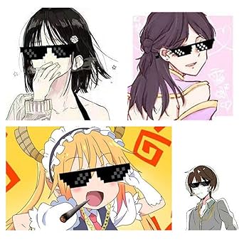 Amazon.co.jp: コスプレ 小物 モザイクサングラス モザイク