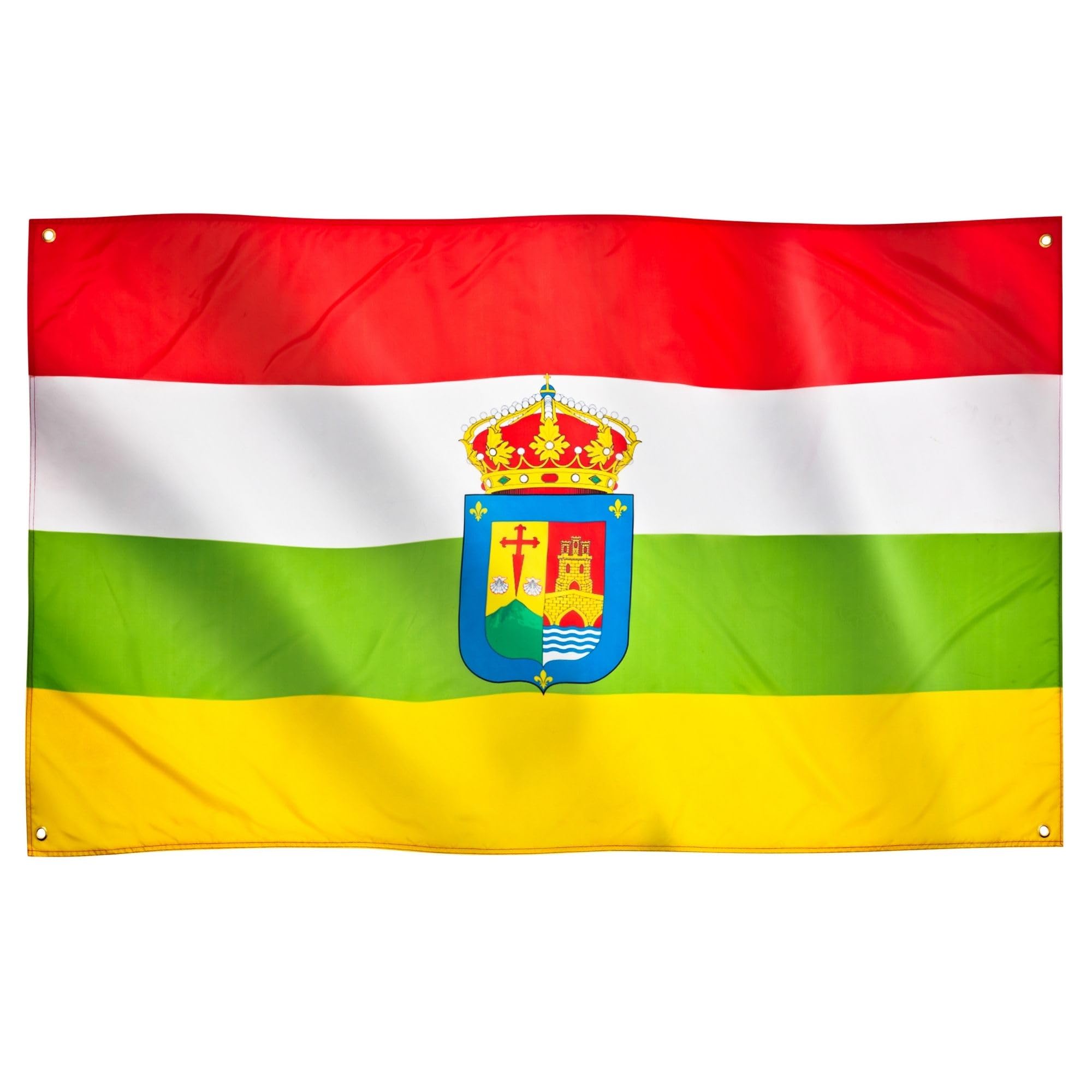 Runesol La Rioja Flag, 91x152cm, 3ft x 5ft, Riojans, 4 Grommets, Eyelet in Every Corner, La Riojanos Flag, Spain