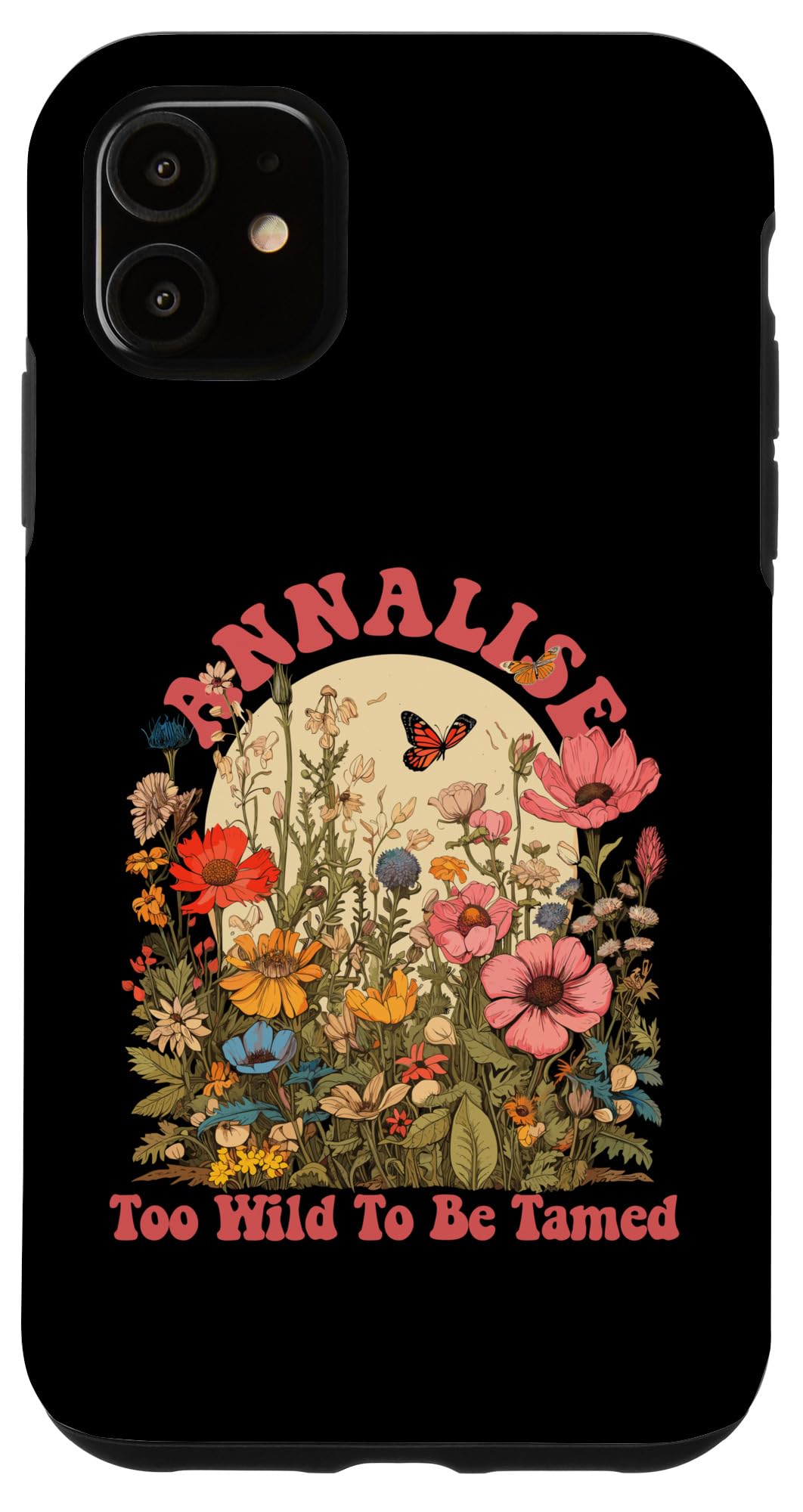 Wildflower Gift For Women Gift For ANNALISEiPhone 11 ANNALISE Name Cute Retro Girls Wildflower ANNALISE Name Case