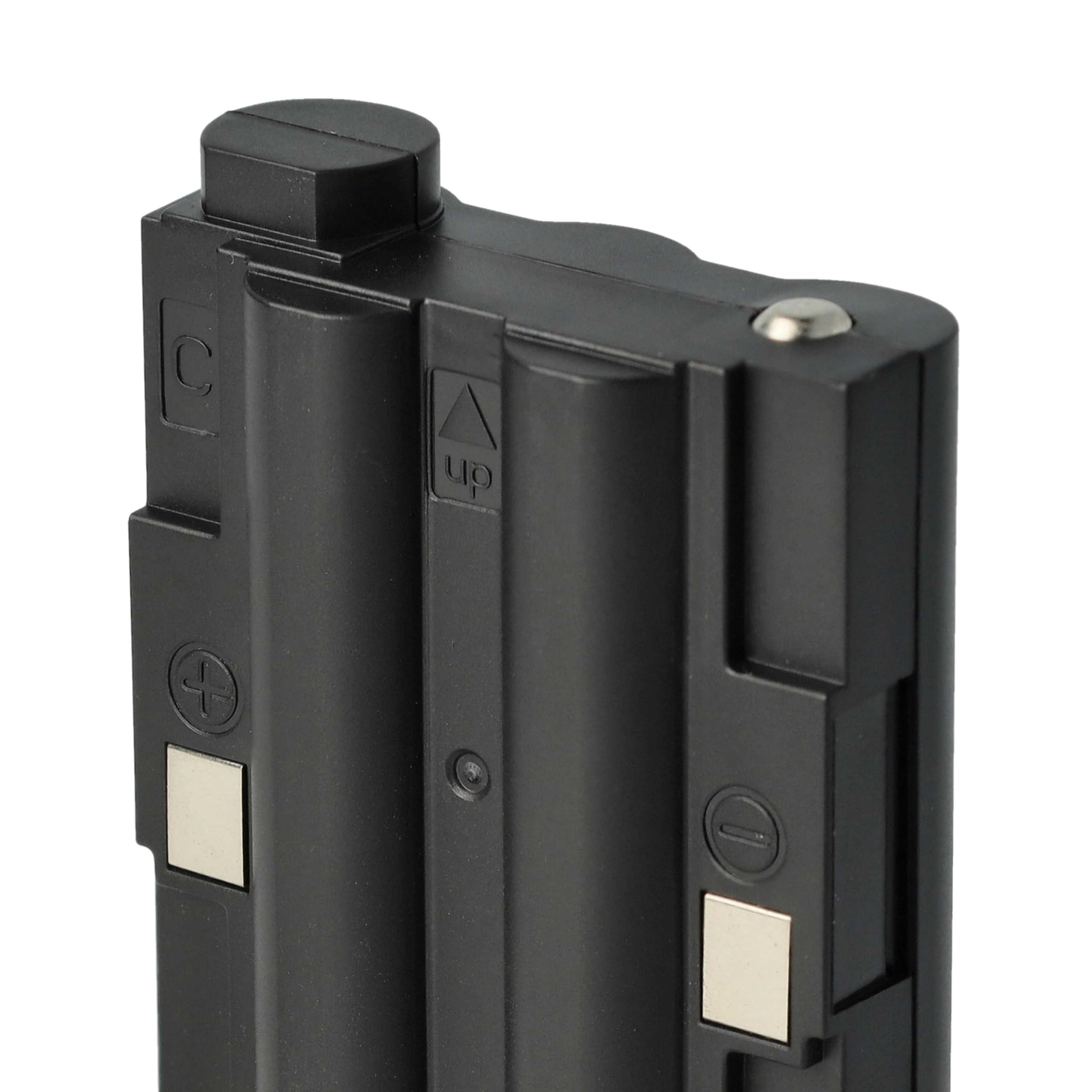 vhbw 2X Batterie Compatible avec Alan Midland GXT-850 | GXT-800, GXT-950, GXT-900, GXT-757, GXT-756, GXT-775 radio talkie-walkie (700mAh, 6V, NiMH)