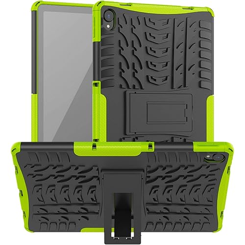 DWaybox for Lenovo Tab P11 / P11 Plus Case 11.0 inch 2021 TB-J606F/TB-J606X, Rugged Armor Heavy Duty 2in1 Combo Shockproof Protective Cover for Lenovo Tab P11 Tablet Case with Kickstand -Green