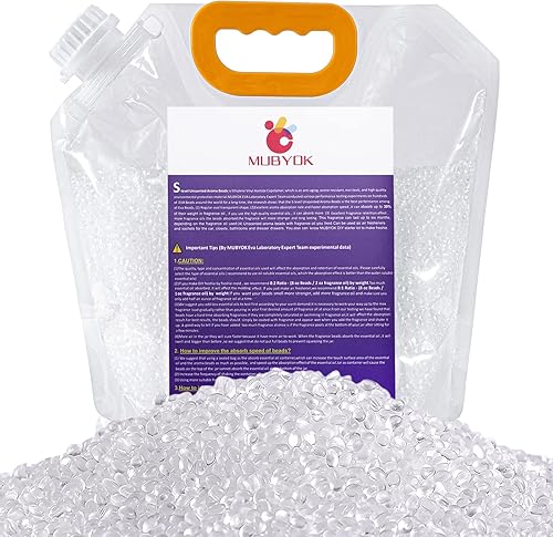 MUBYOK Cuentas de aroma sin perfume de alta calidad de 3 libras para bricolaje de autos Freshies Eva Beads suministros a granel