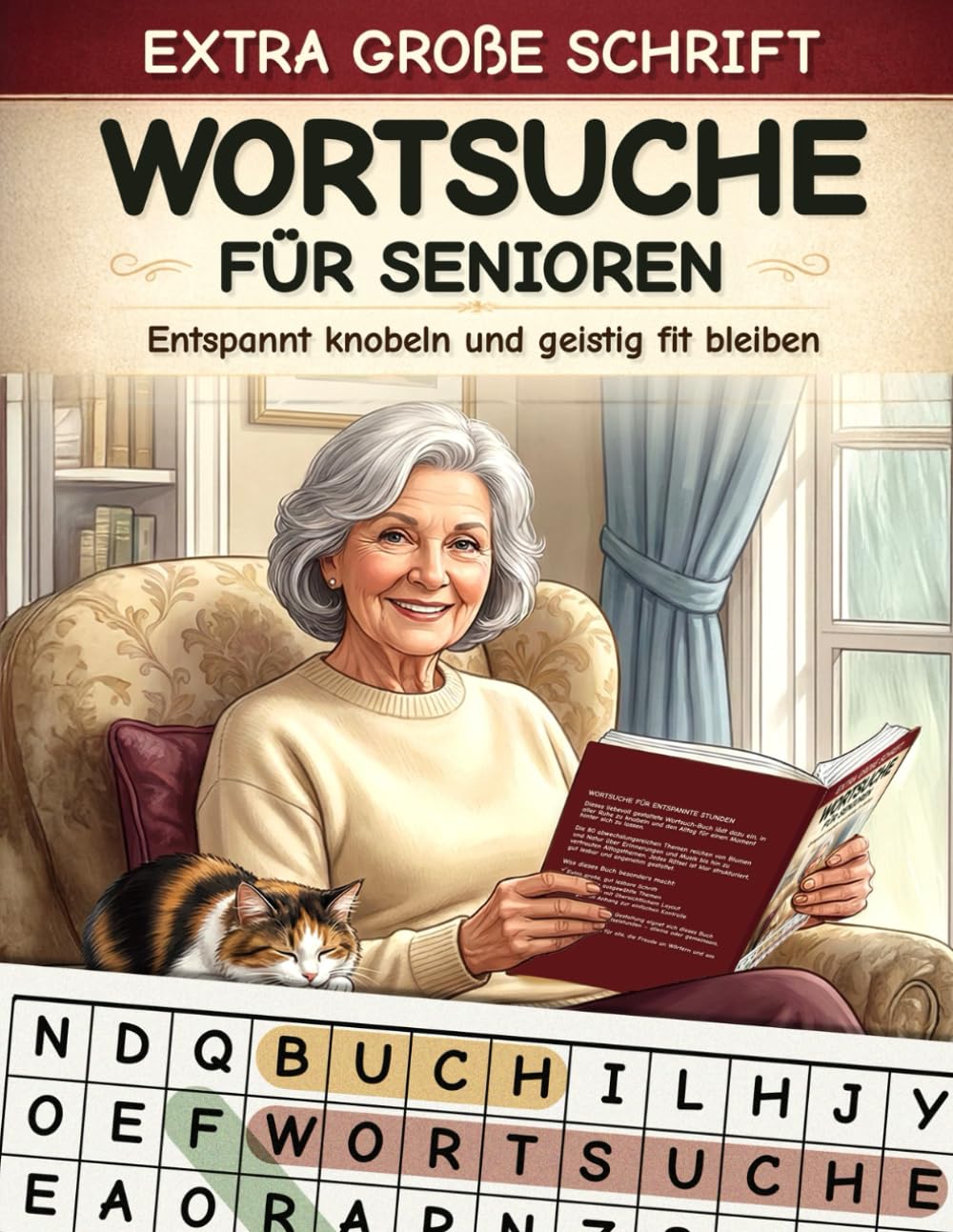 Wortsuchrätsel für Senioren: Wortsuche im Großdruck | Rätselbuch | Große Schrift
