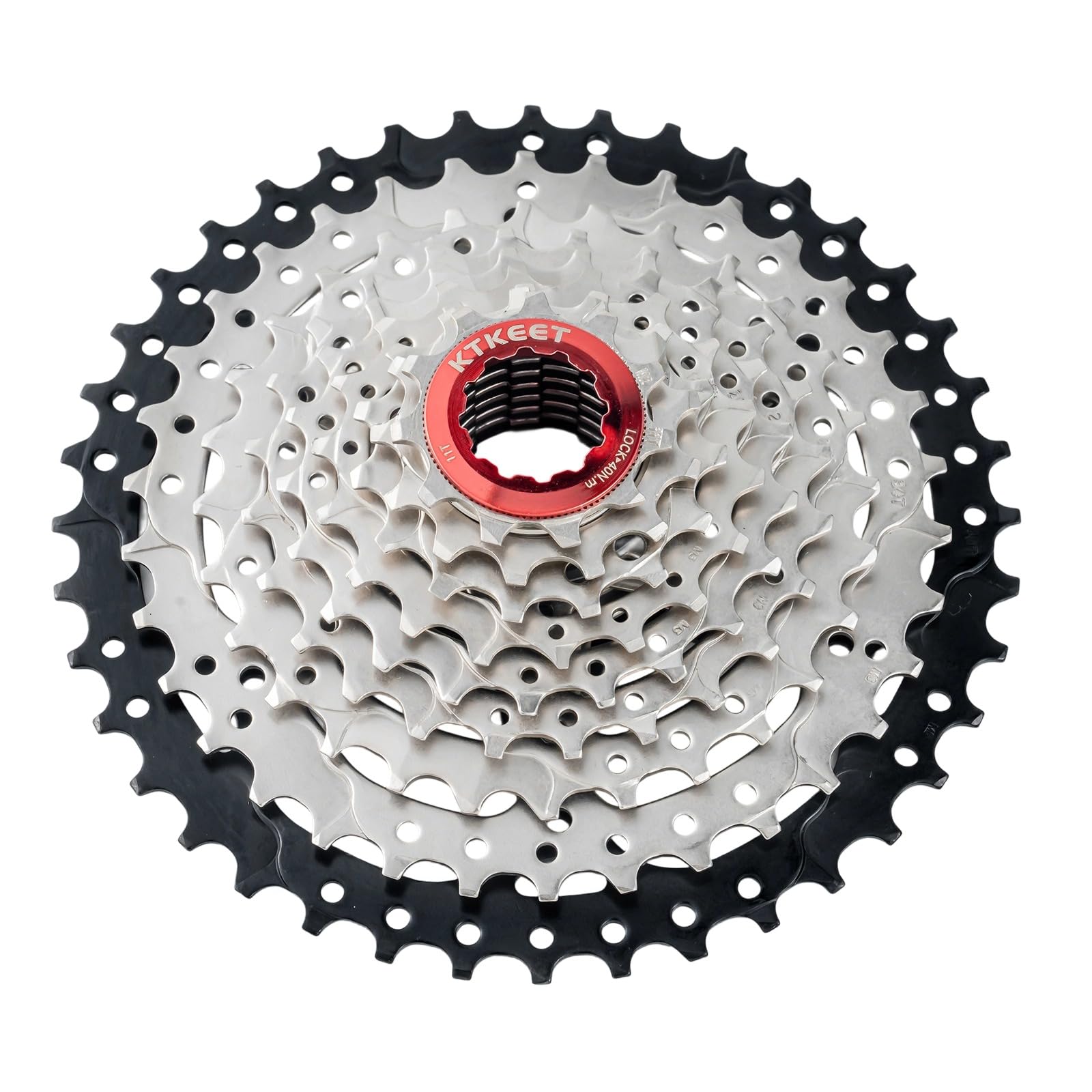 KTKEET 9 Speed Cassette 11-30T/32T/34T/36T/40T/42T/46T/50T/ Mountain Bike/Road Bike Cassette 9 Speed Bicycle Cassette Sprocket Compatible with Shimano Ultegra xt Sunrace Sram (11-40T) — image 1