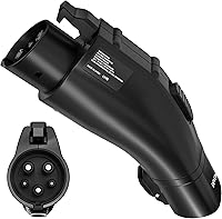 Vista 1 de Adaptador J1772 EVs, Tesla para carga para todos los vehículos eléctricos, máximo 60 amperios y 250 V CA, bloqueo anticaída gratuito, compatible