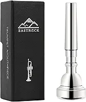 EastRock Bocal para trompete 3C banhado a prata Bb Trompeta Bocal Trompeta acessórios para instrumentos embalados a vácuo