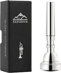 EastRock Bocal para trompete 3C banhado a prata Bb Trompeta Bocal Trompeta acessórios para instrumentos embalados a vácuo