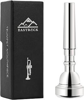 EastRock Silver Plated Trumpet Mouthpiece