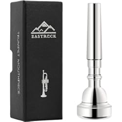 Trompeta Para Porra EastRock Boquilla de trompeta 7C chapada en plata Bb Trompeta Boquilla Instrumento Accesorios Empaquetado al vacío