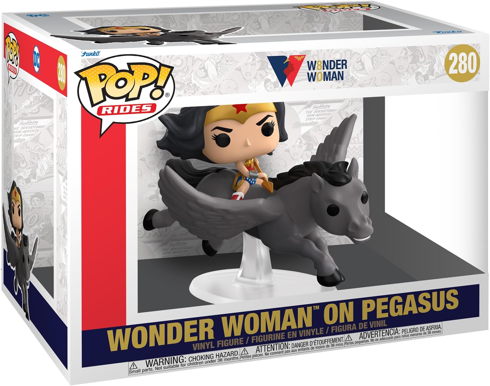 POP Ride Super Deluxe: Wonder Woman 80th - Wonder Woman on Pegasus, Multicolor (54989)