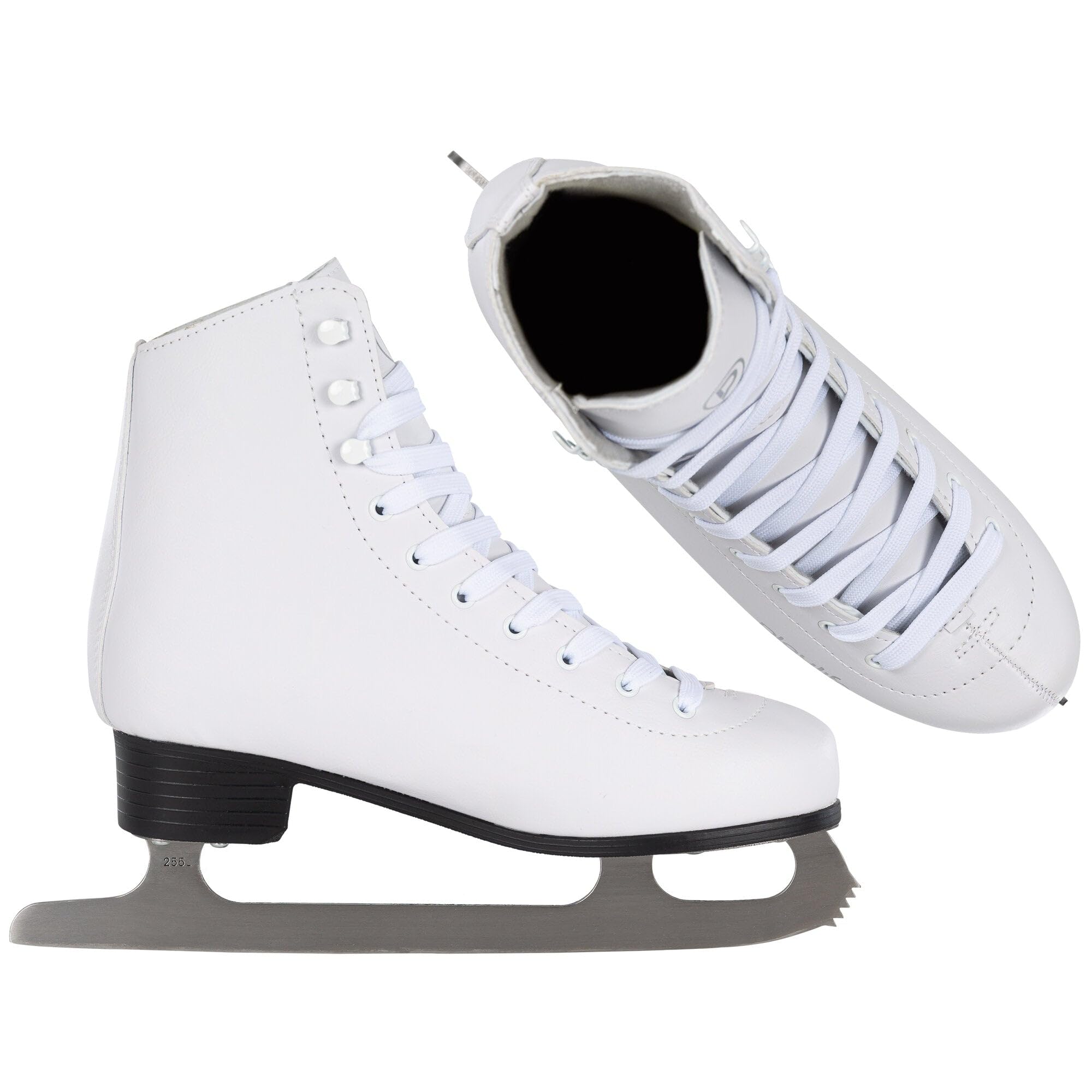 Powerslide Blanc Classique Patins à Glace Mixte