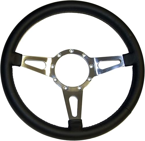 Scott Drake Clásico - 65-73 Lthr 14" Str Whl Blk (S1MS-3600-BK-14)