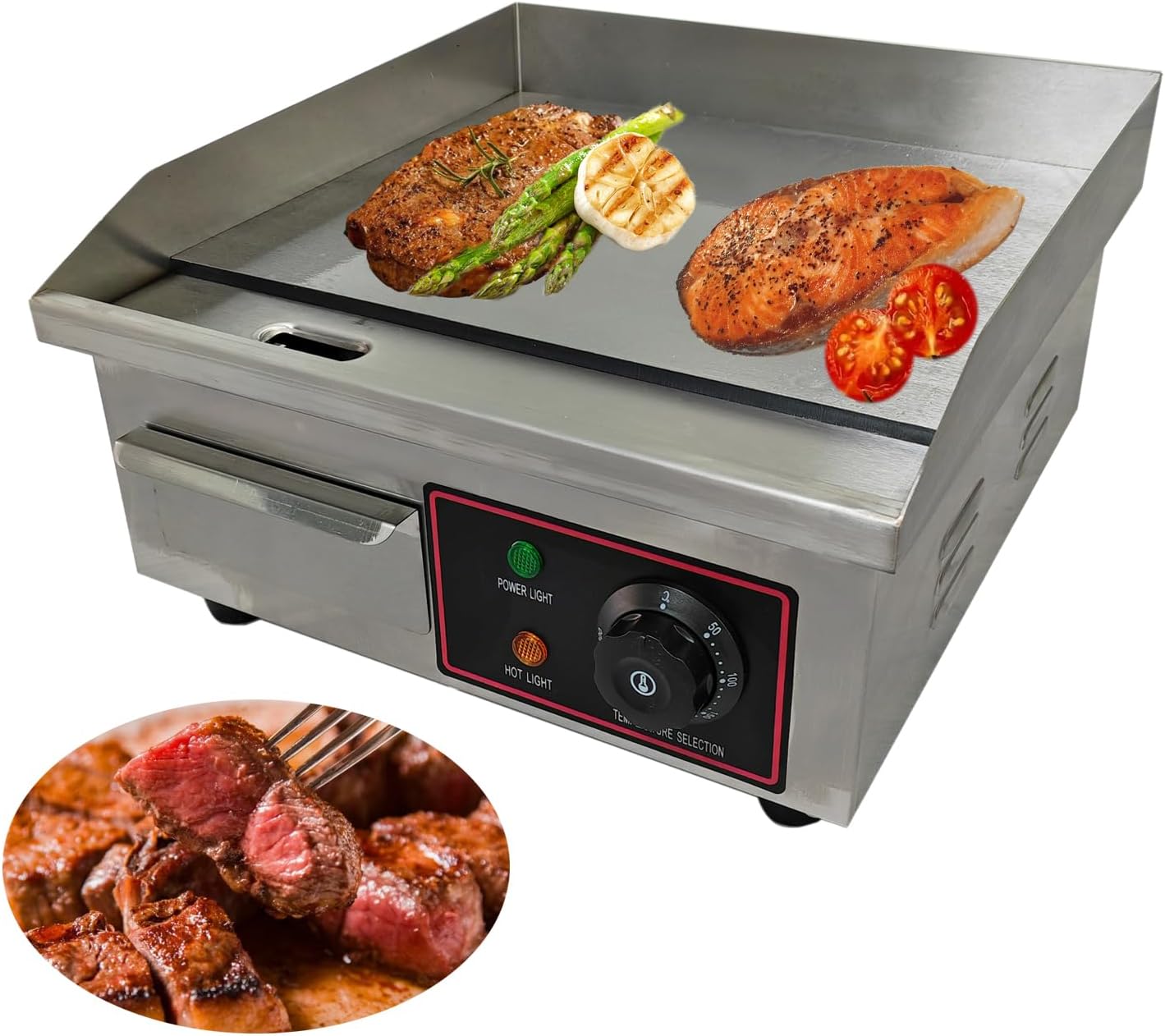 LoveDeal 14 Inch Small Electric Griddle, Commercial