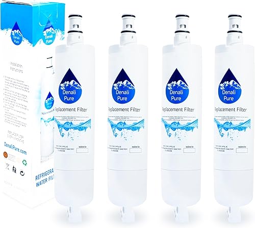 Paquete de 4 filtros de agua de repuesto para refrigerador Whirlpool ED2LHAXMB10, compatible con cartucho de filtro de agua para refrigerador