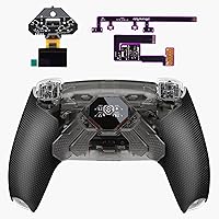 Vista 1 de eXtremeRate Spark Back Paddles Kit for PS5 Controller BDM-030 040 050, OLED Display + Clicky Trigger Stops + Ergonomic Rubberized Grips Remappable 4