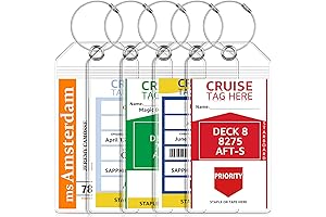 5-Pack Cruise Luggage Tag Holders for Hassle-Free MSC Cruises in 2024