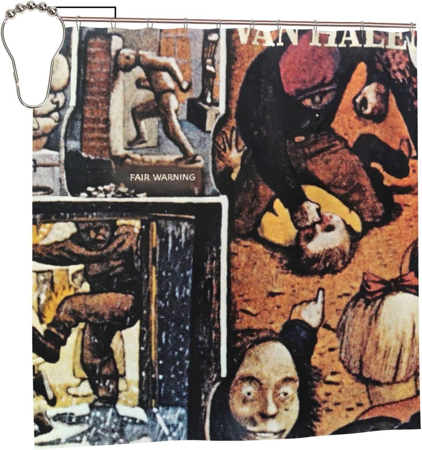 Shower Curtain with 12 Hooks Decorative Bath Curtain Modern