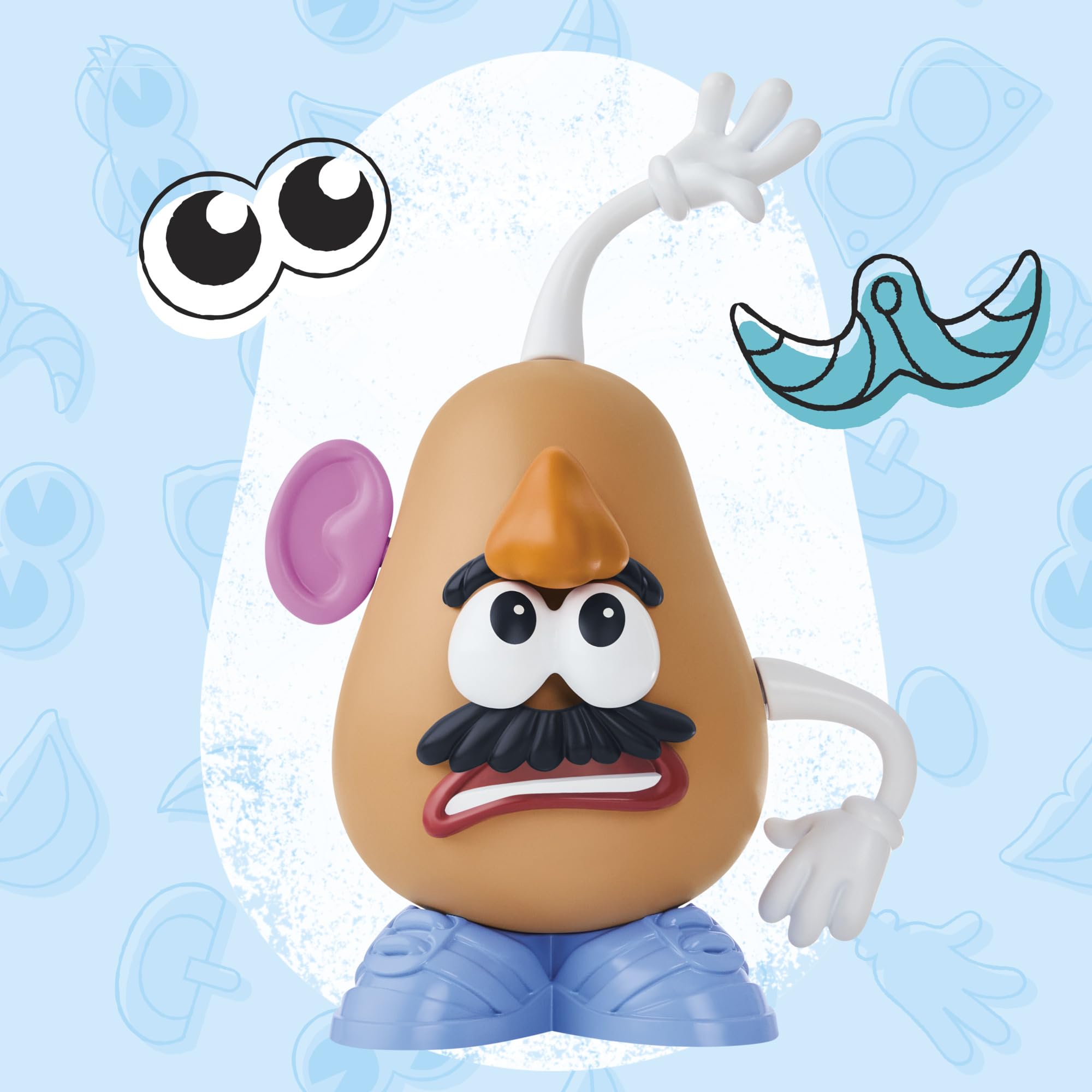 Potato Head Gadający Pan Bulwa z filmu "Toy Story 5" wytwórni Disney/Pixar z ponad 25 efektami dźwiękowymi i wypowiadanymi frazami, zabawki przedszkolne dla dzieci w wieku od 2 lat - wersja angielska
