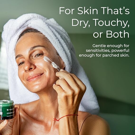Tree To Tub Ginseng Green Tea Face Moisturizer, Sensitive, Dry Skin, 1.7 Oz