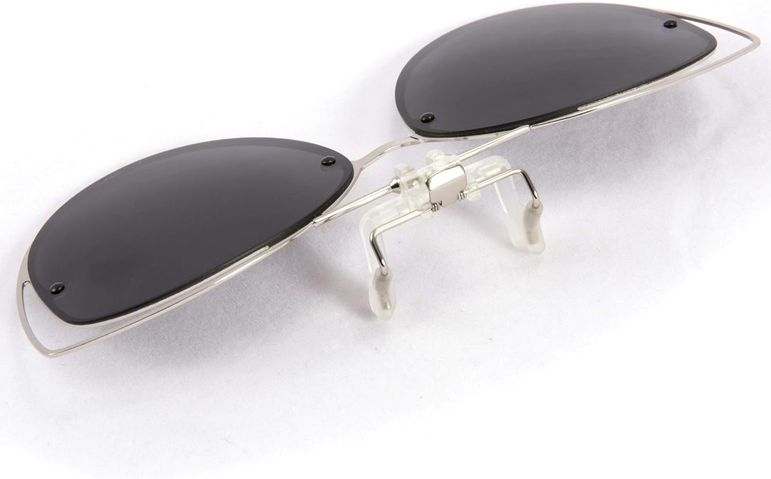 FEISEDY Polarized Cat Eye Clip On Sunglasses for Women Men, Rimless Flip Up Glasses Compatible for Prescription Eyewear B2670 - Image 4