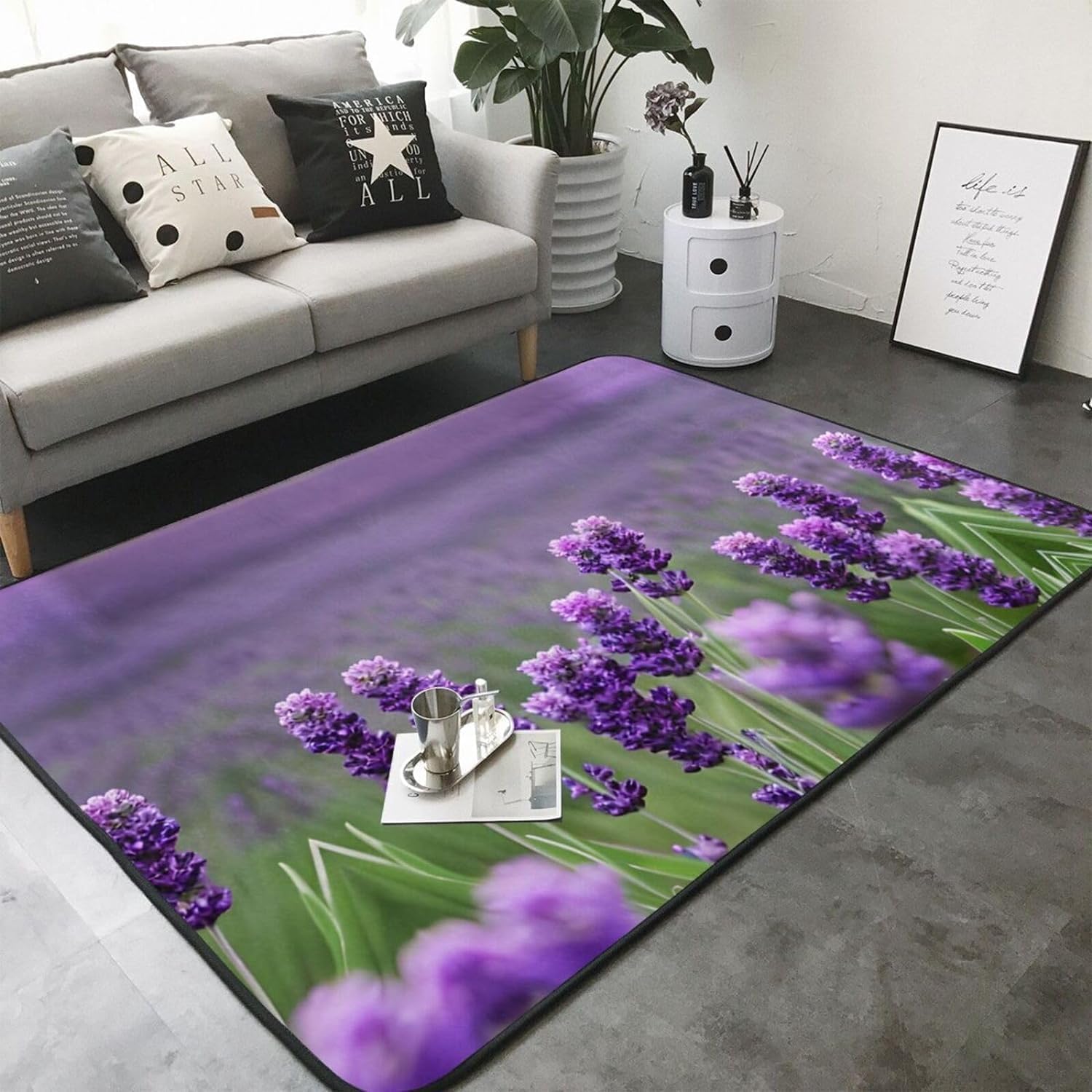 Tapis de cuisine lavable b-1083 moquette antidérapante poils courts 120x180