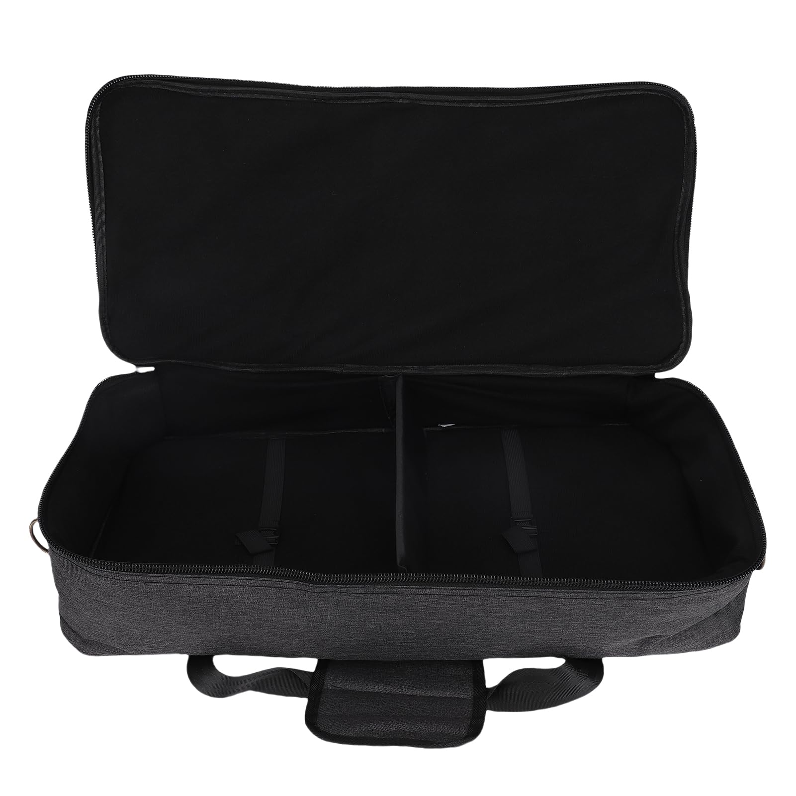 Focket Estuche para Pedales de Efectos de Guitarra, Múltiples Bolsillos, Acolchado de 10 Mm de Espesor, Correa de Fijación Segura, Bolsa Portátil con Tela Impermeable para Microcontroladores, (L)