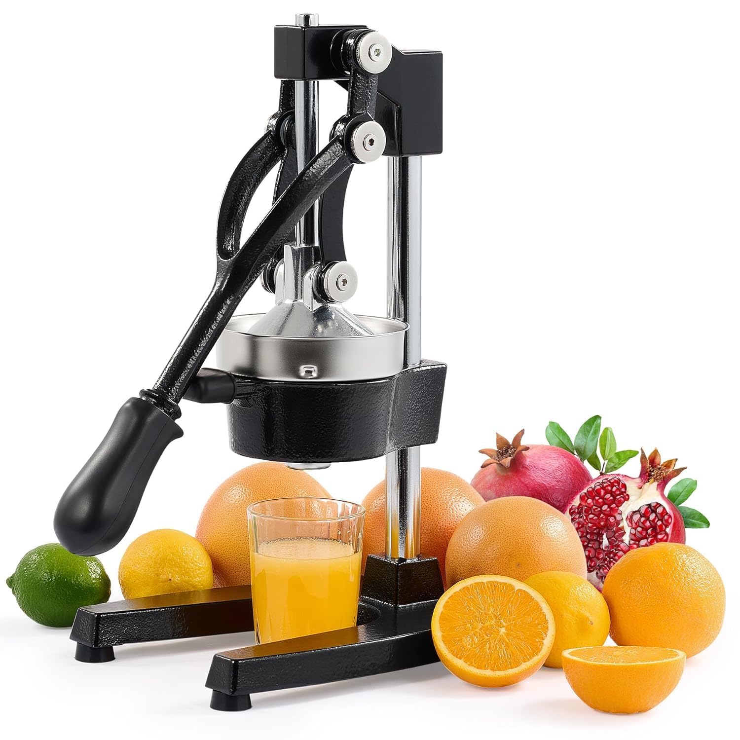 M MCIRCO® Manual Citrus Juicer Heavy Duty Fruit Juice Maker Machine Hand Press Orange Squeezer For Commercial and Family Use For Lemon Orange Lime & All Fruits (40 x 39 x 17.2 CM - Metal)