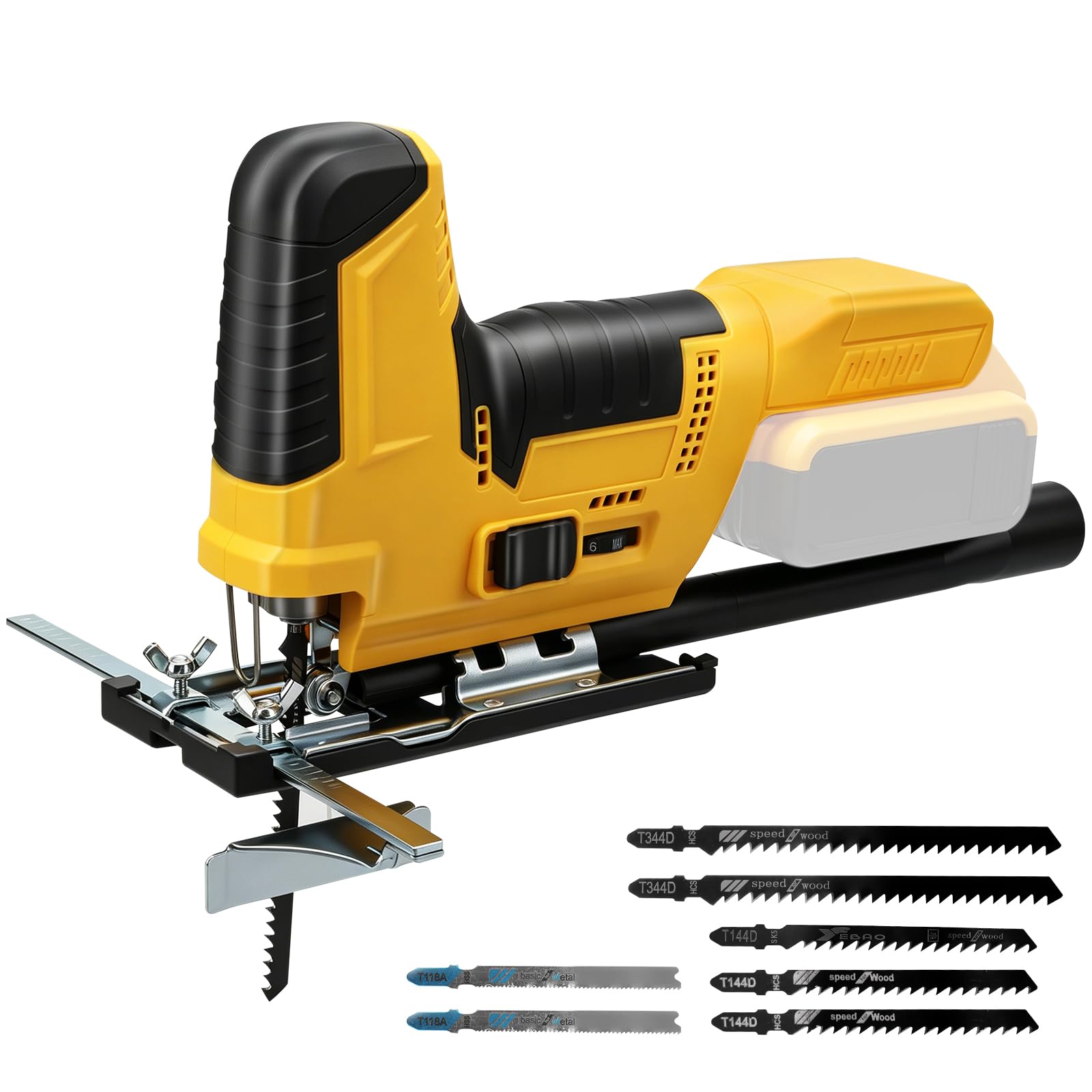 WingFly Jig Saw for Dewalt 18V,20v Battery, 2800 SPM Electric Jigsaw Tool