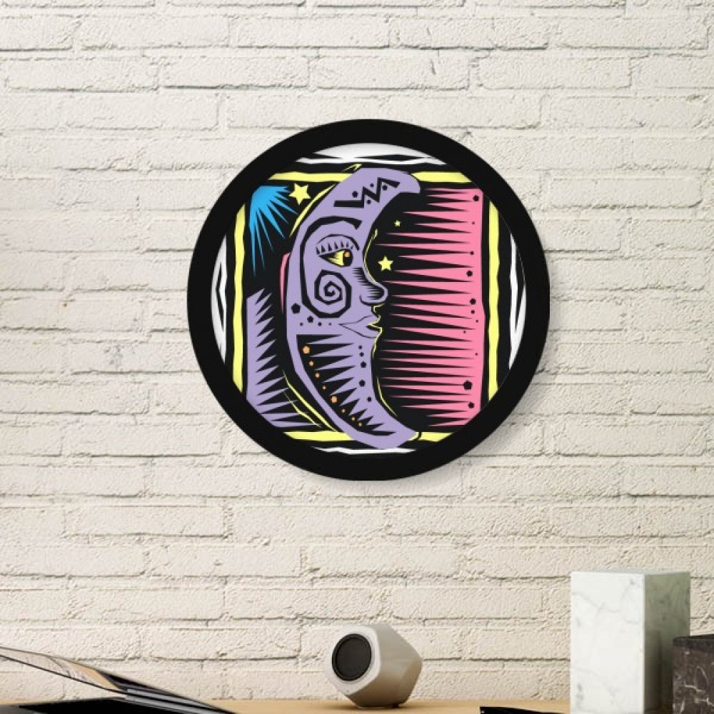 Etoiles mexicon culture element peinture cadre photo de style lune violette