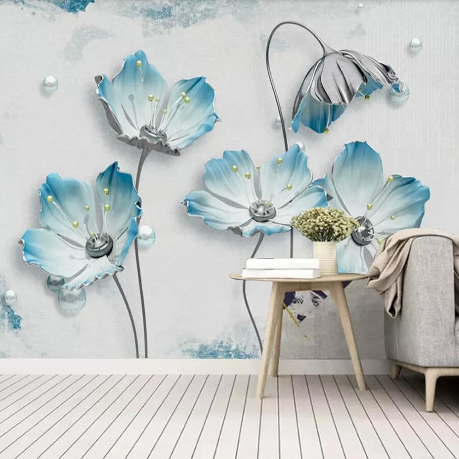 Papier peint photo mural 3D autocollant pour chambre