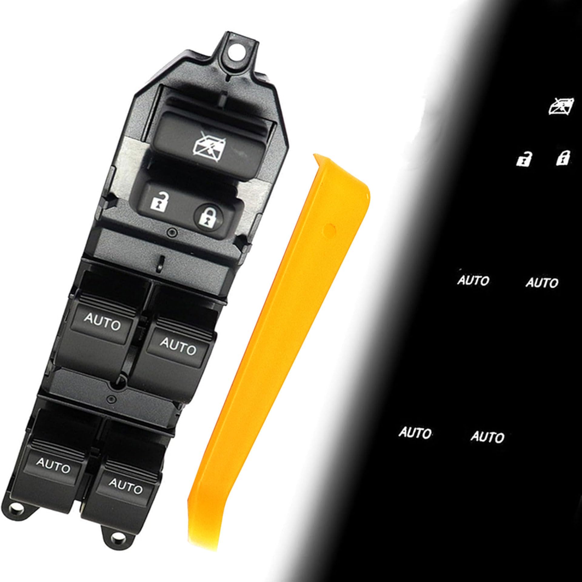 GXARTS Power Window Switch Control Panel Front Left Driver Side Lighted Compatible with Toyota Tundra 2007-2021 Replaces 84820-0R040 Auto Up/Down