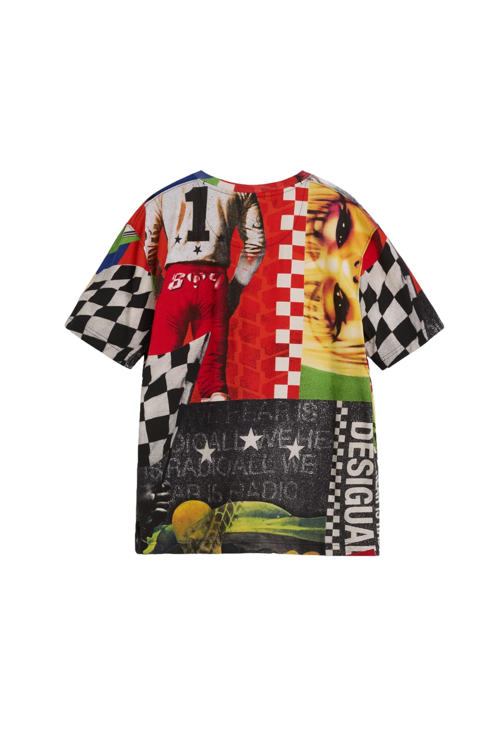Desigual TS_Full Print T-Shirt Uomo (Pacco da 1)