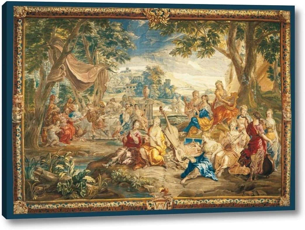 Brussels Tapestry by Anonymous - 24" x 32" Canvas Art Print Gallery Wrapped - Ready to Hang