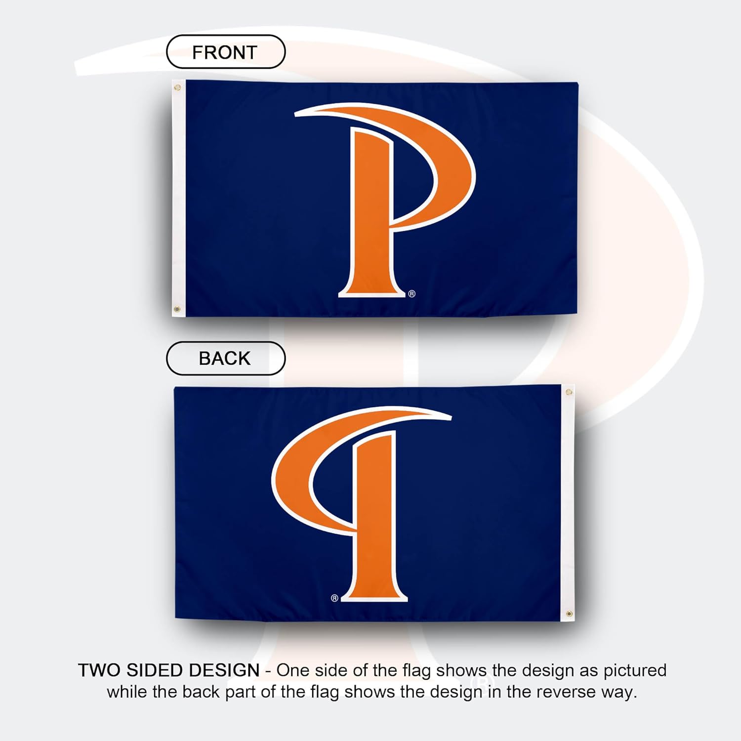 Desert Cactus Pepperdine University PU Flag - 3 x 5 Feet Waves Banner, Indoor/Outdoor Durable Fabric, 100% Polyester Design (Style 3)