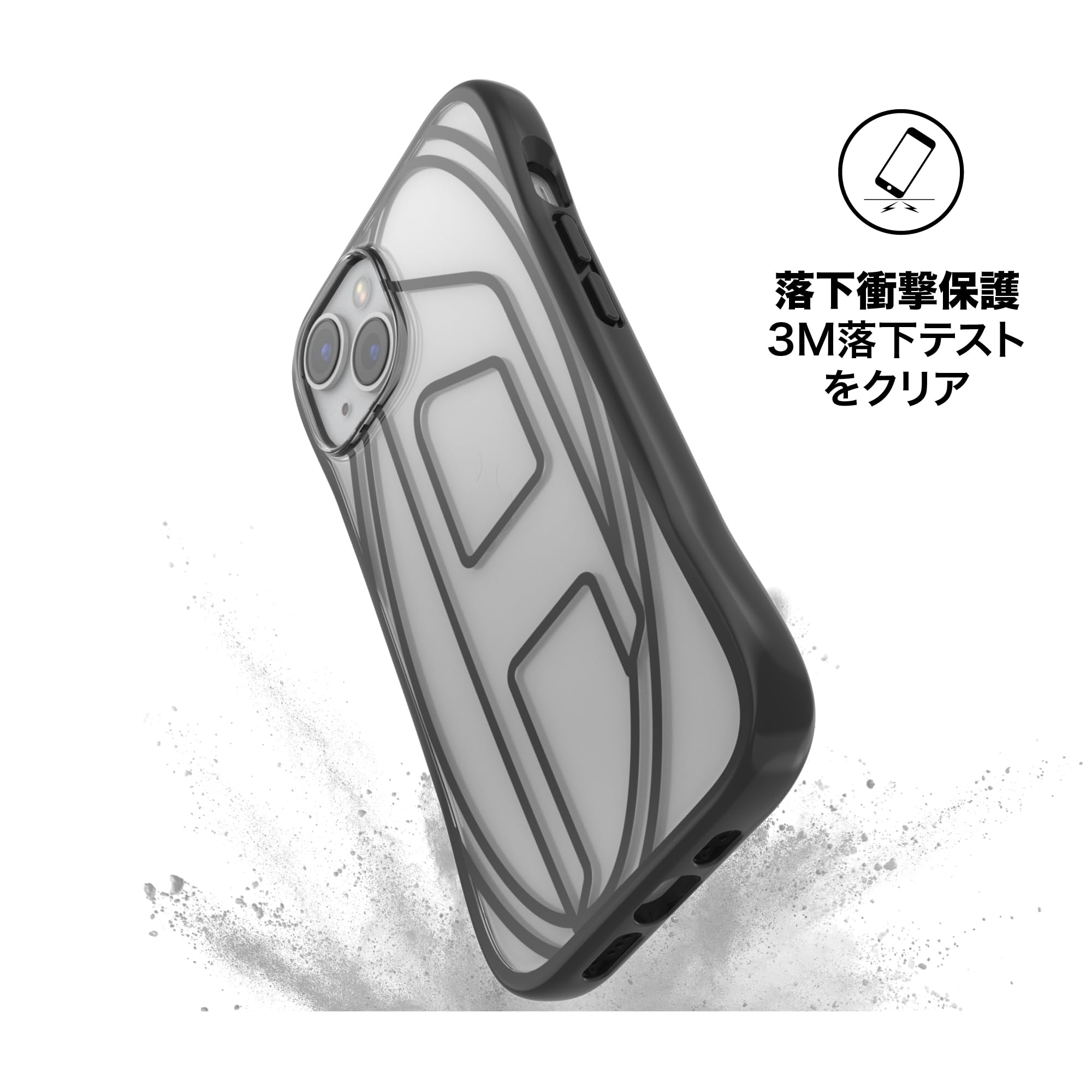 Amazon.co.jp: DIESEL iPhone13ケース iPhone14ケース クリアケース 耐